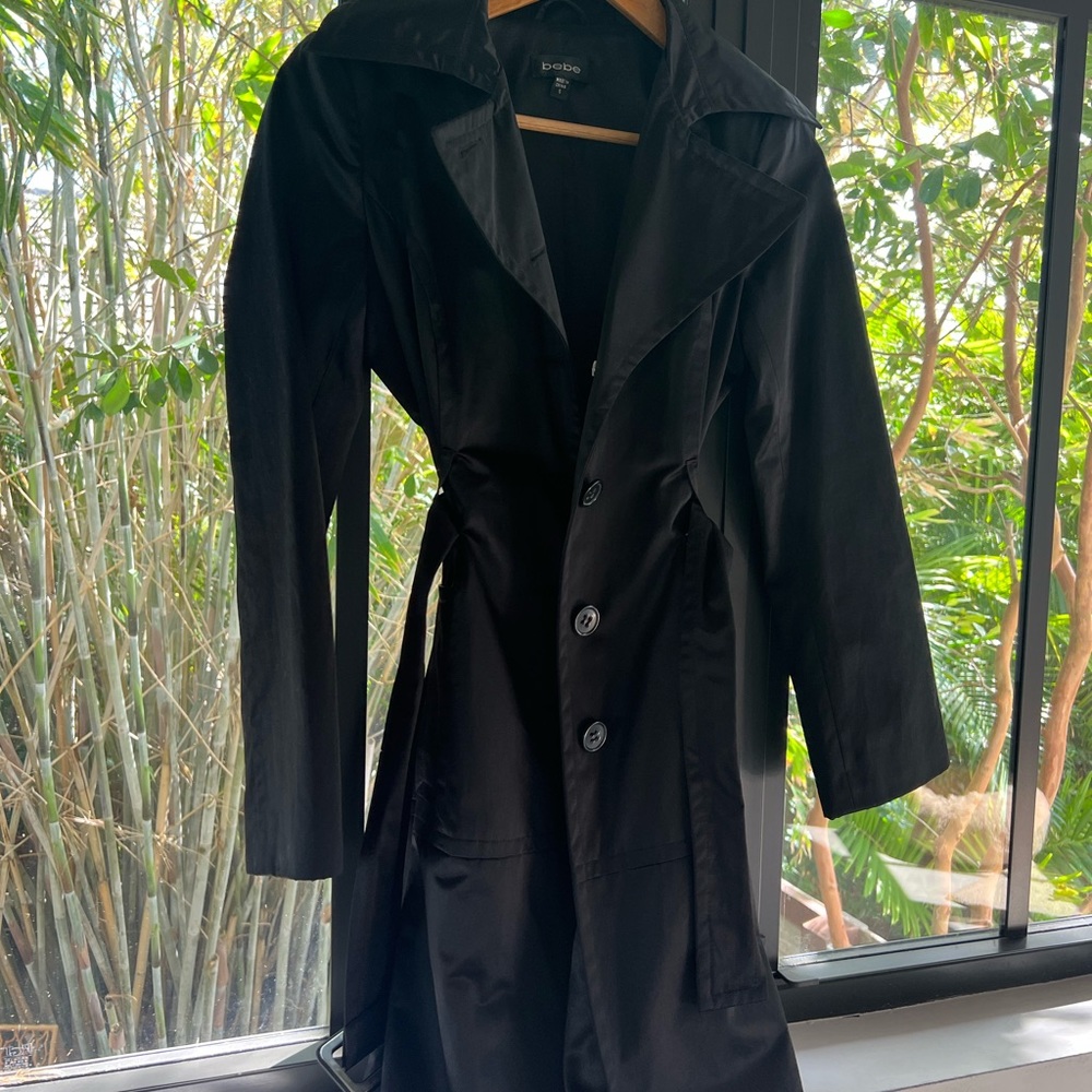 Classic Black Trench-coat